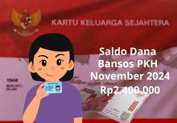 NIK KTP anda lolos seleksi dan cairkan lagi dana bansos Rp2.400.000 PKH tahap 4 bulan November 2024. (Edited by Putri Aisyah Fanaha)