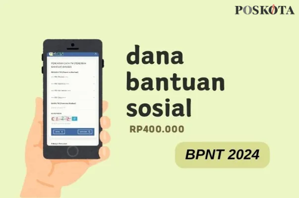 Dana bansos Rp400.000 BPNT sudah terkirim ke rekening KKS bank penyalur. Segera cek saldo. (Poskota/Della Amelia)