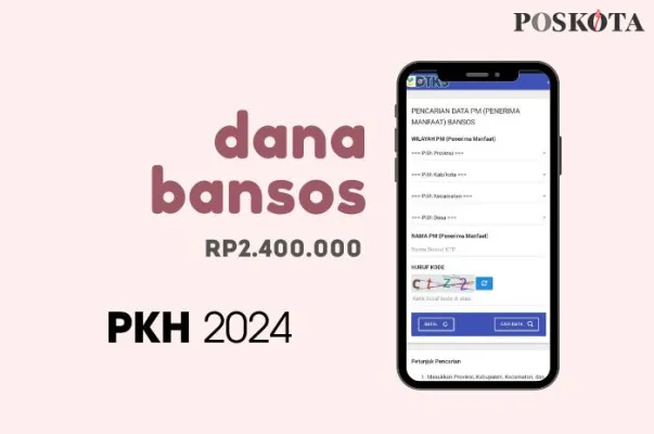 Ada dana bansos sebesar Rp2.400.000 PKH Kemensos yang cair ke KKS Merah Putih. (Poskota/Della Amelia)