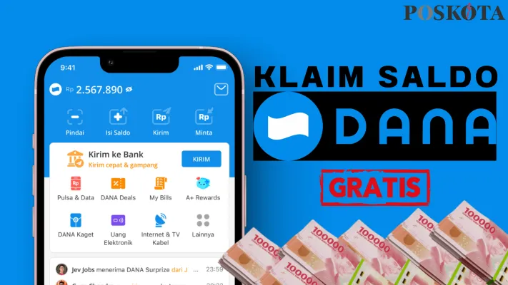 Nama KTP yang telah penuhi syarat ini segera klaim saldo DANA gratis Rp700.000 dari insentif Prakerja. (Poskota/Shandra Dwita)