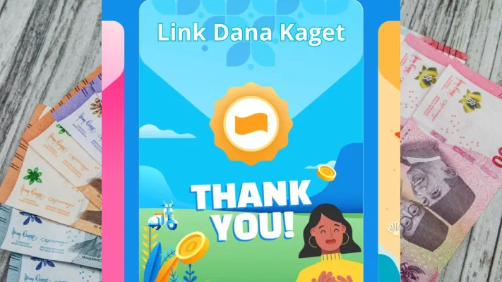 Ilustrasi dapat saldo dana gratis melalui link DANA Kaget. (Poskota)