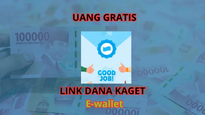 Uang gratis klaim gunakan dompet elektronik via aplikasi e-wallet yaitu aplikasi DANA hari ini. (Poskota/Syarif)