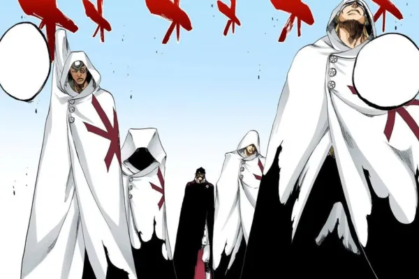 Anggota Schutzstaffel yang mengawal Yhwach dalam peperangan lawan Shinigami. (Twitter/@BleachJet)