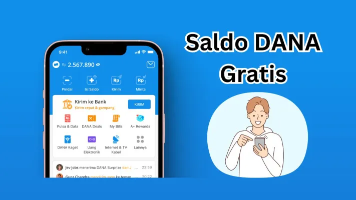 Saldo DANA gratis dari Roblox.(Poskota/Legenda Kinanty Putri)