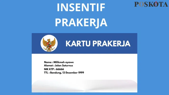 Saldo dana gratis Rp700.000 insentif Prakerja. (Poskota/Syarif Pulloh Anwari)