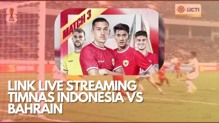 cek link live streaming Timnas Indonesia vs Bahrain. (poskota/faiz)