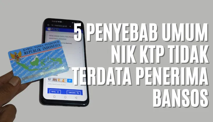 Penyebab umum, NIK KTP gagal terdata sebagai penerima Bansos dari Pemerintah. (Poskota/Dadan Triatna)