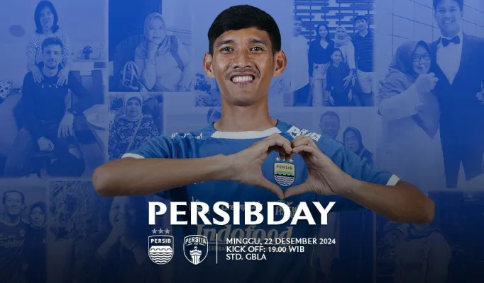 Dalam laga pekan ke-16 di Stadion Gelora Bandung Lautan Api (GBLA), Minggu, 22 Desember 2024, Persib Bandung bertekad untuk melanjutkan tren kemenangan. (Persib Official)