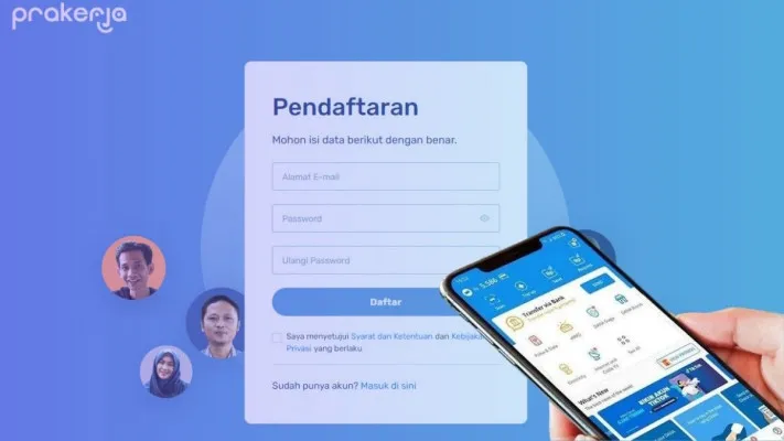 cek syarat penerima Prakerja. (poskota/faiz)