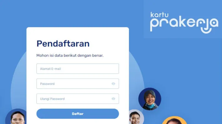 cara daftar akun prakerja. (poskota/faiz)