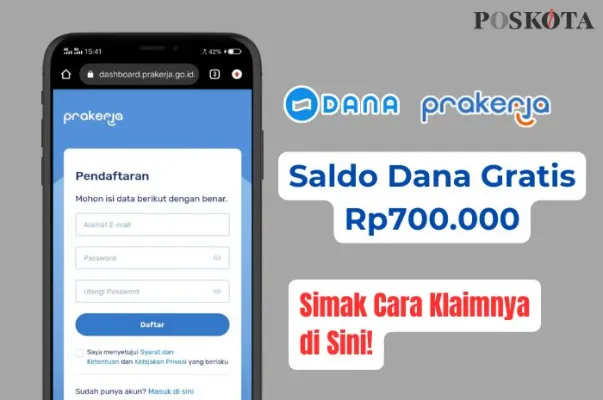 Kapan Pendaftaran Kartu Prakerja Gelombang 72 Dibuka? Cek Prediksi Jadwalnya dan Tips Klaim Saldo DANA Gratis Rp700.000 dari Insentif Prakerja (Poskota/Iko Sara Hosa)