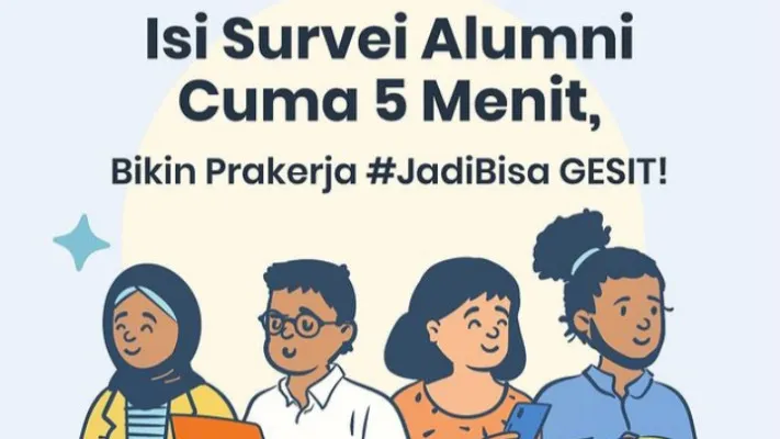 Segera isi survei alumni Prakerja. (Instagram/@Prakerja)