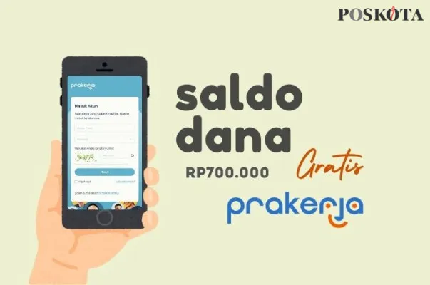 Syarat daftar Kartu Prakerja, dapatkan insentif saldo DANA gratis Rp700.000 dari pemerintah. (Poskota/Della Amelia)