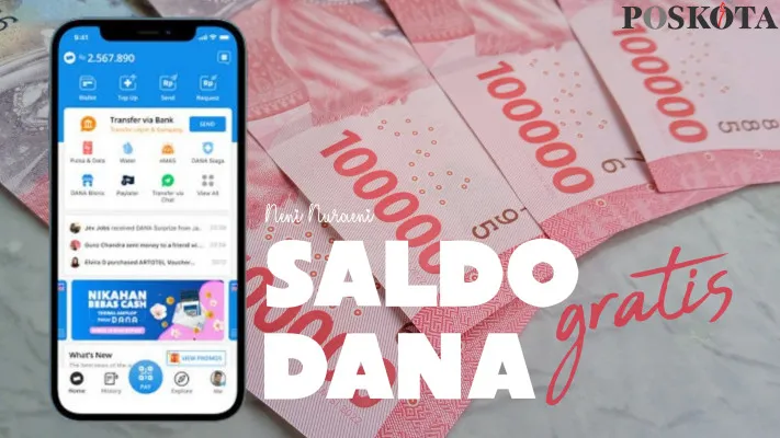 Tanpa menjadi influencer, inilah cara dapat saldo DANA gratis dari TikTok hingga Rp200.000. (DANA/Neni Nuraeni)