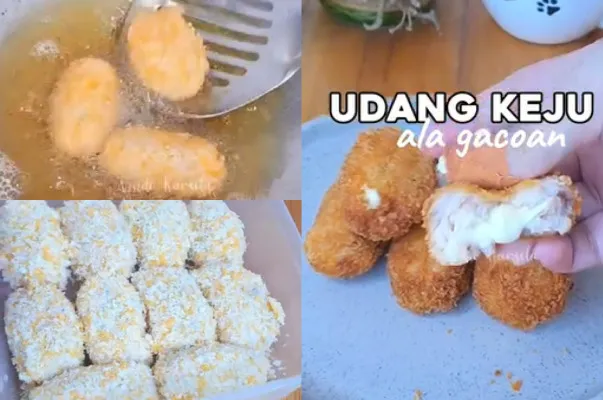 Berikut ini resep udang keju ala Gacoan yang bisa Anda tiru di rumah.(Tangkap Layar Instagram/@vindikarsita)