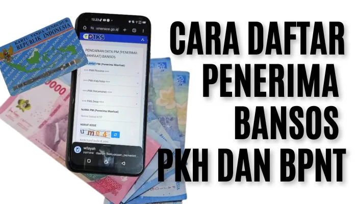 Cara pengajuan penerima Bansos PKH dan BPNT via Online di HP. (Poskota/edited Dadan Triatna)