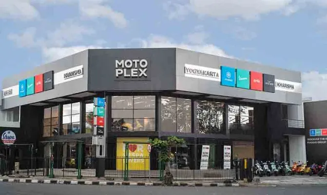 Dealer Motoplex 4 Brand Piaggio Indonesia hadir di Yogyakarta, dengan berbagai fasilitas dan standart 3S. (Foto/piaggioindonesia)