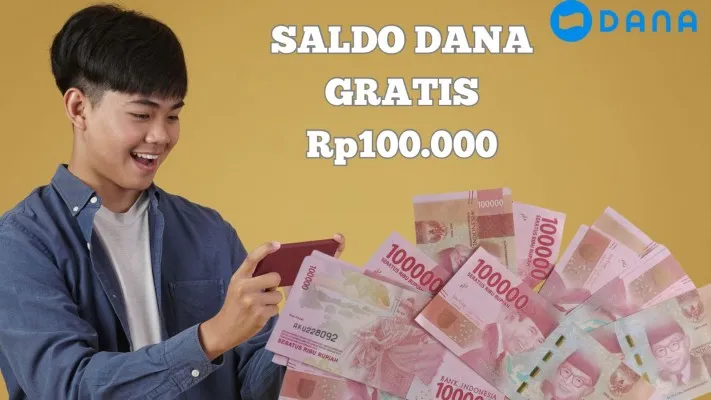 Cara cairkan saldo DANA gratis Rp100.000 hari ini Kamis 8 Agustus 2024. (Poskota/Syania Nurul Lita Baikuni)