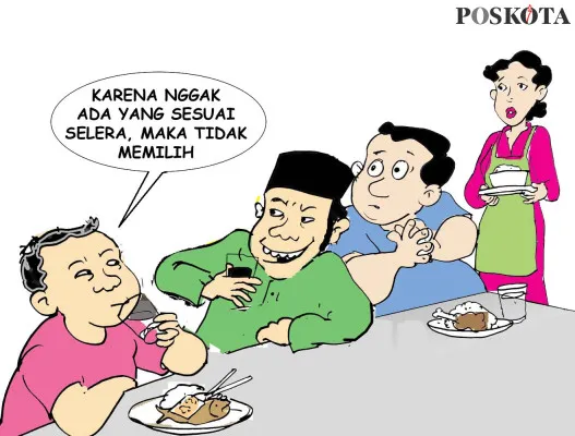 Obrolan Warteg: Pilih Satu, Jangan Semuanya. (Poskota/ Yudhi Himawan)