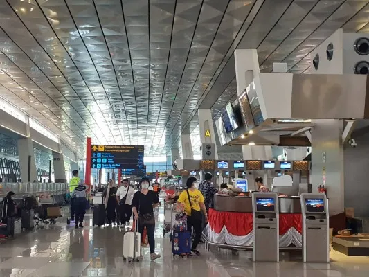 Situasi Bandara Soekarno-Hatta, Tangerang. (Poskota/Veronica)