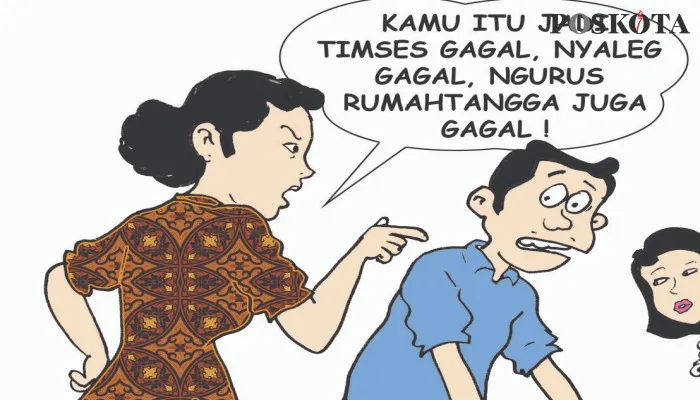 Kartun Nah Ini Dia: Gagal jadi Timses Pilkada tetapi Sukses Berburu WIL. (kartunis: poskota/ucha)