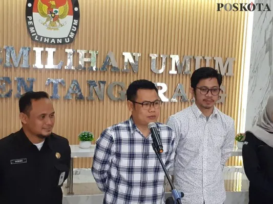 Ketua KPU Kabupaten Tangerang, Muhammad Umar sebut jumlah TPS di Pilkada 2024 berkurang. (Poskota/Veronica)