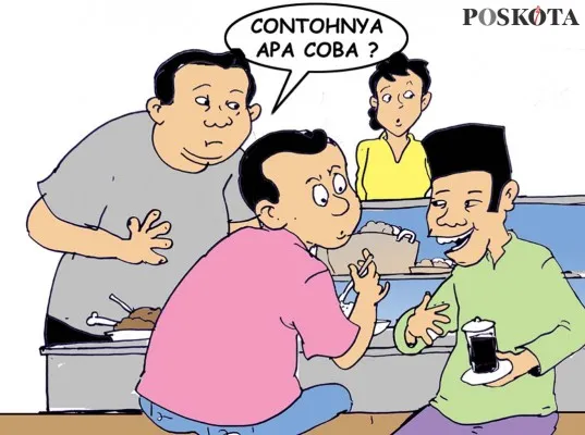 Dukung Cagub Dengan Catatan. (Poskota/ Yudhi Himawan)