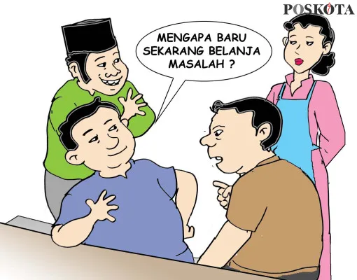 Obrolan Warteg: Belanja Masalah. (Poskota/ Yudhi Himawan)