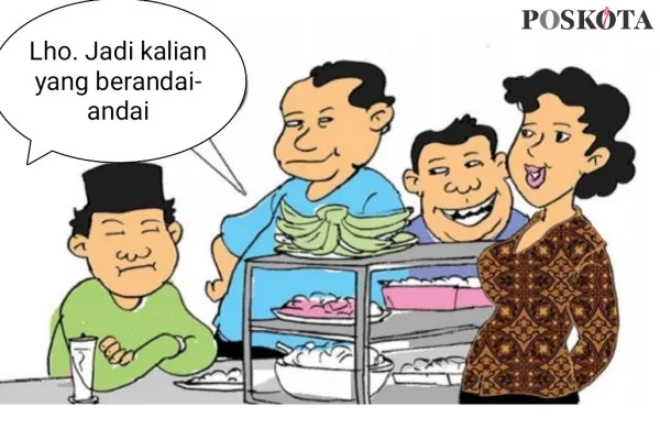 Ilustrasi Obrolan Warteg. (Poskota/Yudhi Himawan)