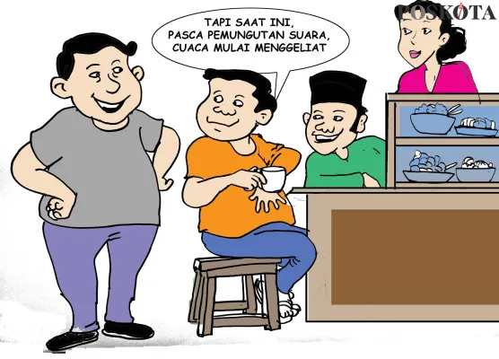 Obrolan Warteg: Situasi Panas Dingin. (Poskota/ Yudhi Himawan)