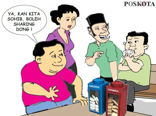 Obrolan Warteg: Masih Palingkan Muka. (Poskota/ Yudhi Himawan)