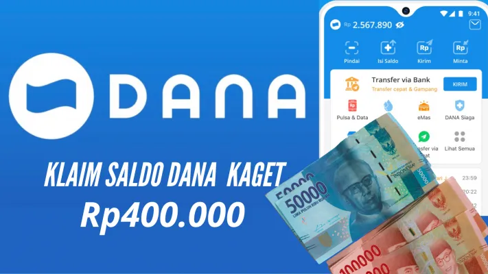 Dapatkan link DANA kaget Rp400 ribu setiap hari ke dompet digital, begini caranya (ist)