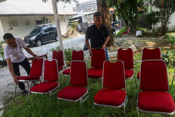 Persiapan TPS 031 Tempat Cagub Jakarta Dharma Pongrekun Gunakan Hak Pilih