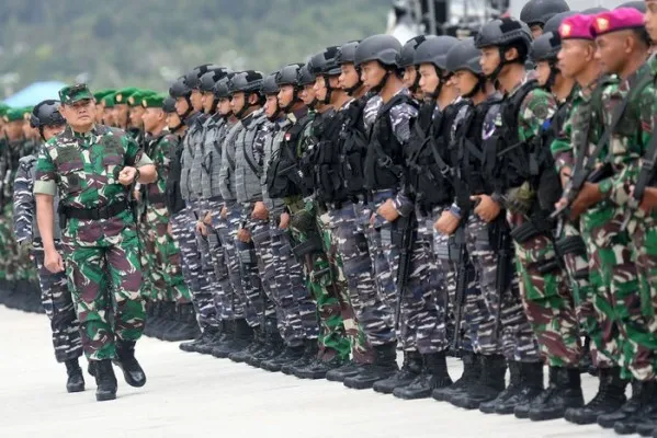 Status siaga tempur diputuskan TNI hadapi KKB. Foto: Dok Ist.