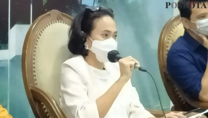 Anggota Komisi I DPR Christina Aryani saat pembahas RUU PDP. (rizal)