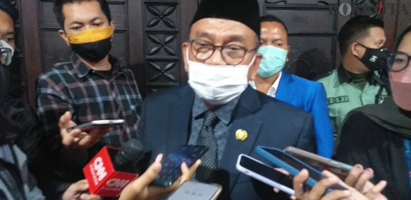 Wakil Ketua DPRD DKI Jakarta, M Taufik di Gedung DPRD DKI Jakarta. (deny)