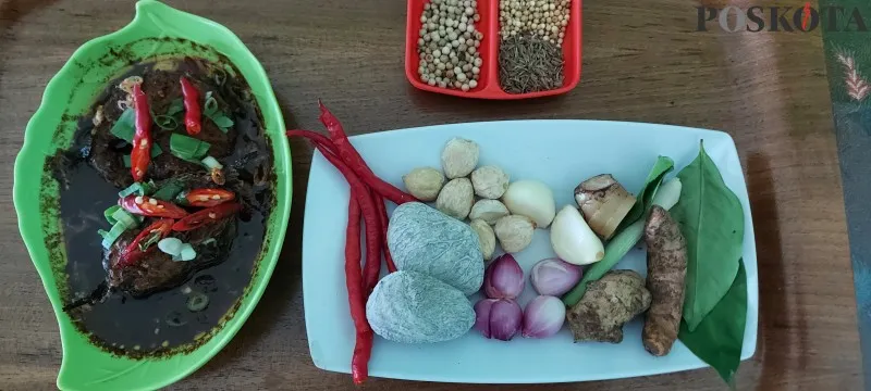 Menu Gabus Pucung, salah satu dari  sepuluh karya budaya di Kementerian Hukum dan Hak Asasi Manusia Republik Indonesia (Kemenkumham RI) (foto: poskota/angga pahlevi)