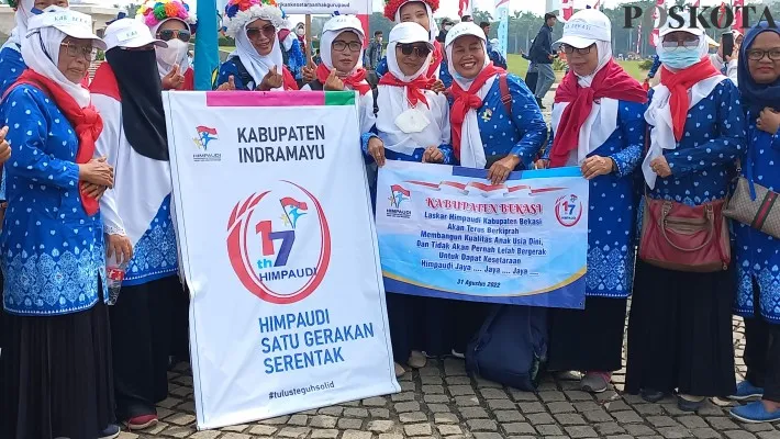 Susana HUT ke-17 Himpunan Pendidik dan Tenaga Kependidikan Anak Usia Dini Indonesia di Monas. (rizal)