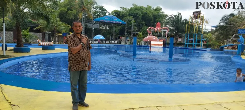 Pengelola Putri Duyung Waterboom menggeratiskan untuk guru. (foto: angga)