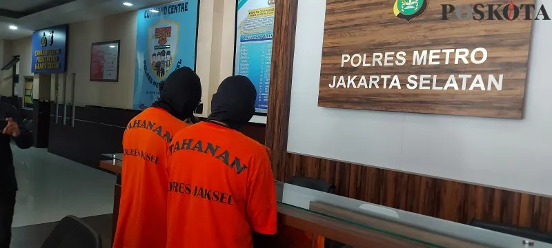 Pelaku pembobolan kantor Kelurahan Karet ditangkap Polres Jakarta Selatan. (Angga)