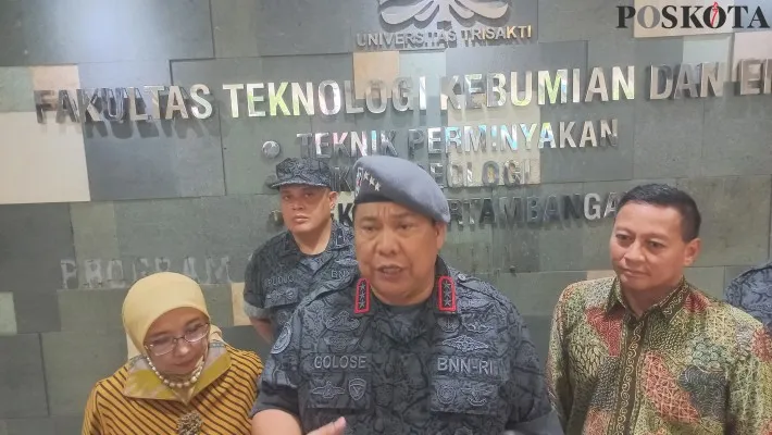 Kepala BNN RI Petrus Reinhard Golose singgung narkotika di Indonesia. Foto: Poskota/Pandi.