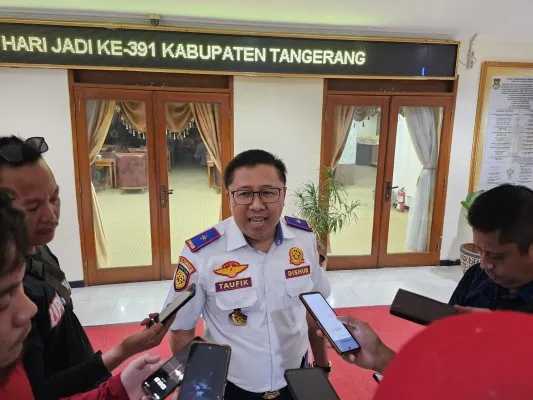 Kepala Dinas Perhubungan Kabupaten Tangerang, Achmad Taufik. (Veronica)