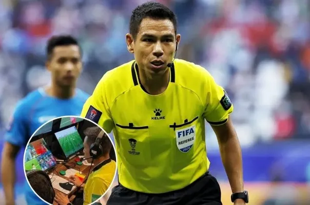 Wasit kontroversial asal Thailand, Sivakorn Pu-Udom, bertugas di laga Australia vs Indonesia. (Instagram)