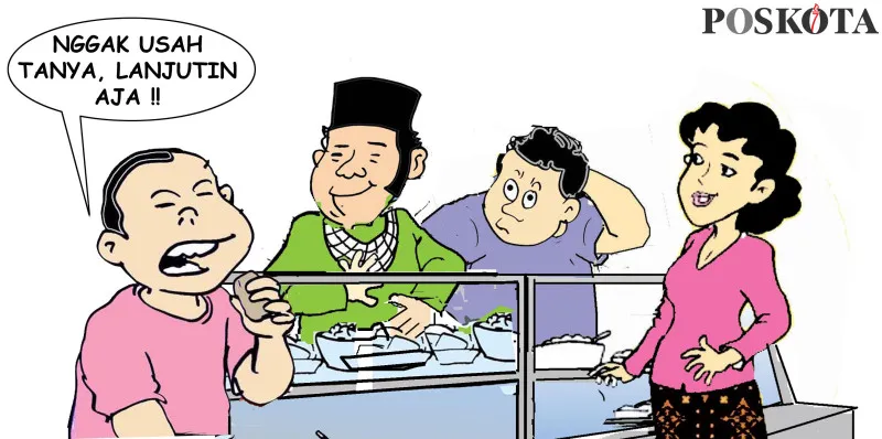 Obrolan Warteg: Layanan Three In One (Poskota/ Yudhi Himawan)