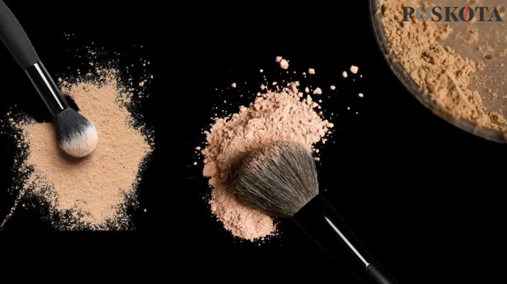 3 rekomendasi bedak paling ampuh agar makeup flawless anti crack Foto: (Poskota/Saffa Sabila)