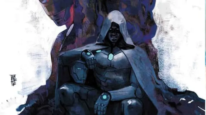 Victor Von Doom mengenakan armor Iron Man dalam Infamous Iron Man, berusaha menebus masa lalunya sebagai penjahat. (Foto/Marvel Studios)