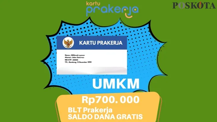 NIK E-KTP KK pemilik UMKM ini bisa dapat BLT Prakerja saldo DANA Rp700.000 insentif bantuan pemerintah. (Poskota/Syarif Pulloh Anwari)