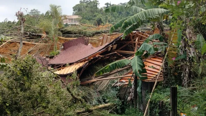 4 Vila yang tertimpa longsoran tebing akibat guyuran hujan deras.(dokumen BPBD Kabupaten Bogor)