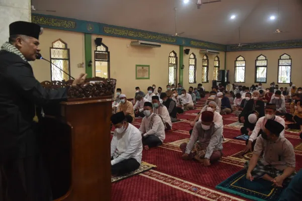 Seskoal gelar salat Idul Fitri 1442 Hijiriah. (foto: istimewa)