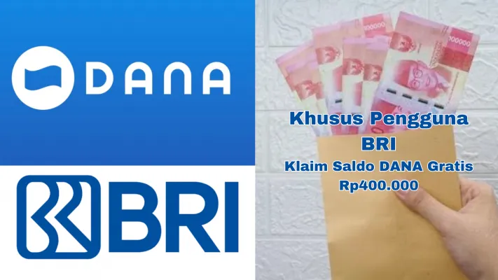 Kamu berhasil raih saldo DANA Kaget Rp400.000 dari Bank BRI hanya bermodalkan top up saldo saja. (Ilustrasi/Poskota)